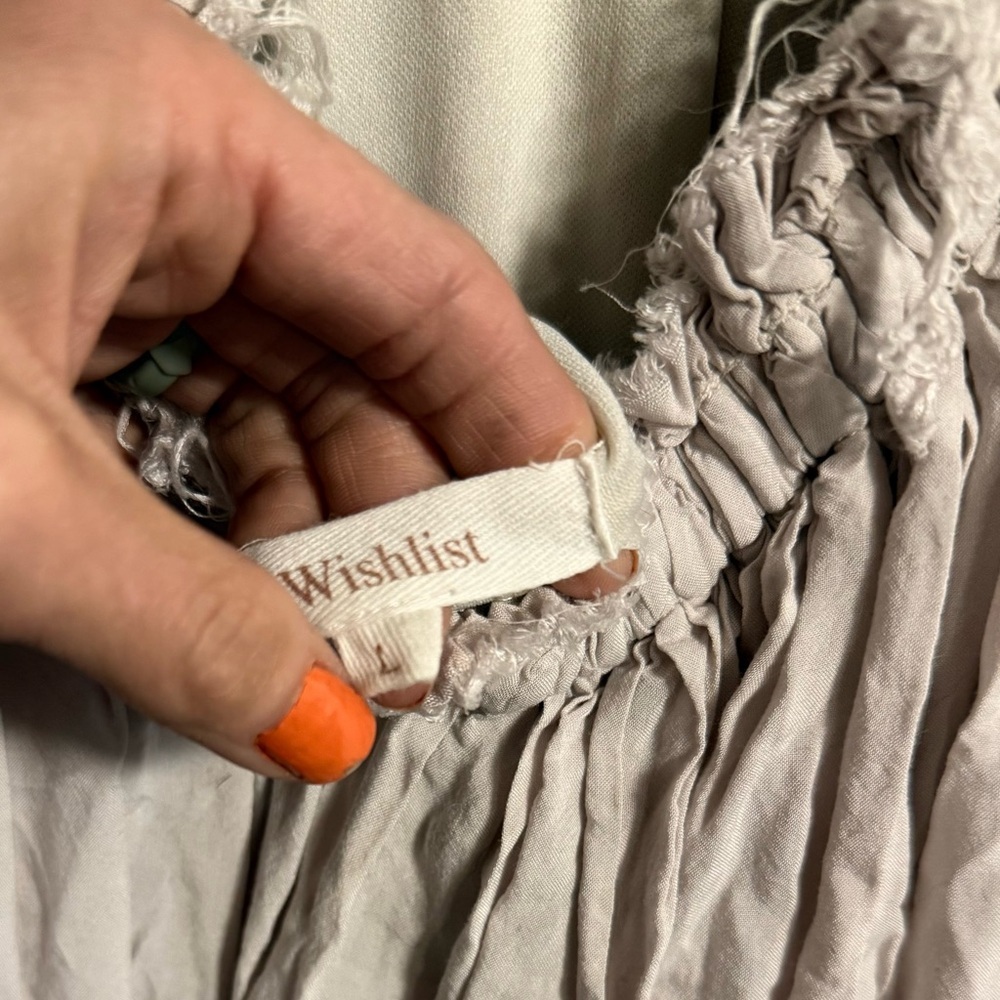Wishlist Light Cream Textured Dress - Picture 4 of 5